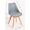 Silla Synk Pro De Polipropileno,polipropileno Y Polipiel 82*47*43 Cm - Gris Claro