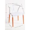 Silla Tahi De Polipropileno 73*48*39 Cm - Blanco