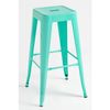 Taburete Torix Alto De Acero Reforzado 76*30*30 Cm - Verde Menta