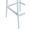 Taburete Korme De Polipropileno 110*35*36 Cm - Blanco