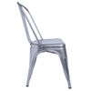 Silla Torix De Acero Reforzado 86*36*36 Cm - Gris Metalizado