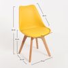 Silla Synk Basic De Polipropileno,polipropileno Y Polipiel 82*49*43 Cm - Amarillo