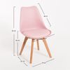 Silla Synk Basic De Polipropileno,polipropileno Y Polipiel 82*49*43 Cm - Rosa