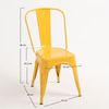 Silla Torix De Acero Reforzado 86*36*36 Cm - Amarillo