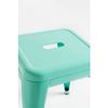 Taburete Torix Pequeño De Acero Reforzado 45*31*31 Cm - Verde Menta