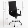 Silla Drys De Polipiel 116*48*47 Cm - Negro