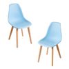 Pack 2 Sillas Kelen De Polipropileno 82*47*53 Cm - Azul Claro