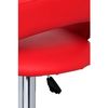 Pack 2 Taburetes Onis De Polipiel 100*46*40 Cm - Rojo