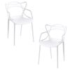 Pack 2 Sillas Korme De Polipropileno 82*49*39 Cm - Blanco