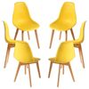 Pack 6 Sillas Kelen De Polipropileno 82*47*53 Cm - Amarillo