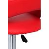 Pack 6 Taburetes Onis De Polipiel 100*46*40 Cm - Rojo