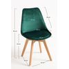 Silla Synk Terciopelo De Terciopelo 83*49*40 Cm - Verde