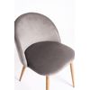 Silla Vint Terciopelo De Terciopelo 74*41.50*43 Cm - Gris Claro