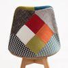 Silla Synk Patchwork De Tela 82*47*43 Cm - Patchwork Colores