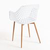 Silla Riva Con Reposabrazos - Blanco