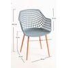 Silla Riva Con Reposabrazos - Gris