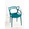 Silla De Polipropileno 57*33*36 Cm - Korme Kid (infantil)verde Azulado