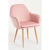 Silla Chic De Terciopelo 87*56*41 Cm - Rosa