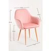 Silla Chic De Terciopelo 87*56*41 Cm - Rosa