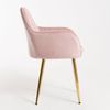 Silla Chic Golden De Terciopelo 87*56*41 Cm - Rosa