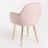 Silla Chic Golden De Terciopelo 87*56*41 Cm - Rosa