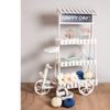 Carrito Candy Bar Cream Blanco Envejecido