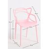 Silla Korme De Polipropileno 82*49*39 Cm - Rosa