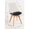 Silla Synk Transparente Asiento De Polipropileno,polipropileno Y Polipiel 82*48*43 Cm - Negro