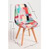 Silla Synk Patchwork De Tela 82*47*43 Cm - Collage