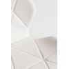 Pack 2 Taburetes Pentagone De Polipiel 107*48*39 Cm - Blanco