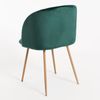 Pack 2 Sillas Velt Terciopelo De Terciopelo 78*44*44 Cm - Verde