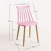 Silla Bik De Polipropileno 78.50*41.50*39 Cm - Rosa