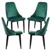 Pack 4 Sillas Kan Terciopelo De Terciopelo 87*45*60 Cm - Verde