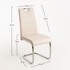 Silla Hallen Tela - Beige