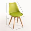 Silla Synk Basic De Polipropileno,polipropileno Y Polipiel 82*49*43 Cm - Verde Claro