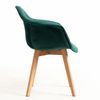 Silla Belu Terciopelo De Tela 81*62.50*45 Cm - Verde