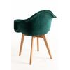 Silla Belu Terciopelo De Tela 81*62.50*45 Cm - Verde