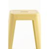 Taburete Torix Alto De Acero Reforzado 76*30*30 Cm - Amarillo Cuarzo