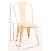 Silla Torix De Acero Reforzado 86*36*36 Cm - Beige