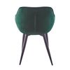 Silla Zandel Black Terciopelo De Terciopelo 84*61*70.50 Cm - Verde