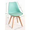 Silla Synk Basic De Polipropileno,polipropileno Y Polipiel 82*49*43 Cm - Celadón