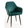 Silla Chic Black De Terciopelo 87*56*44 Cm - Verde