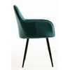 Silla Chic Black De Terciopelo 87*56*44 Cm - Verde