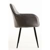 Silla Chic Black De Terciopelo 87*56*44 Cm - Gris Oscuro