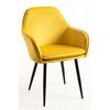 Silla Chic Black De Terciopelo 87*56*44 Cm - Amarillo