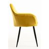 Silla Chic Black De Terciopelo 87*56*44 Cm - Amarillo