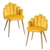 Pack 2 Sillas Hand Terciopelo De Terciopelo 77*48*42 Cm - Amarillo