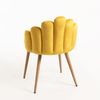 Pack 2 Sillas Hand Terciopelo De Terciopelo 77*48*42 Cm - Amarillo