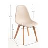 Silla Kelen De Polipropileno 82*46.50*39 Cm - Beige