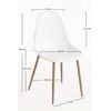 Silla Mykle De Polipropileno 85*46*38 Cm - Blanco